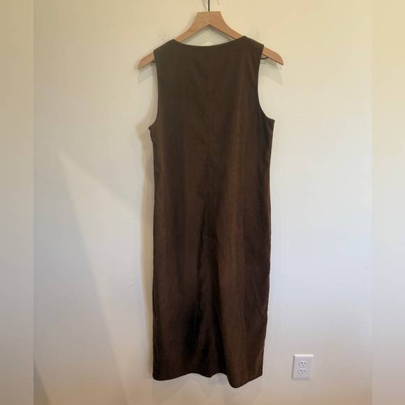 Coffee Brown Button Down Dress - Picture 6 of 6